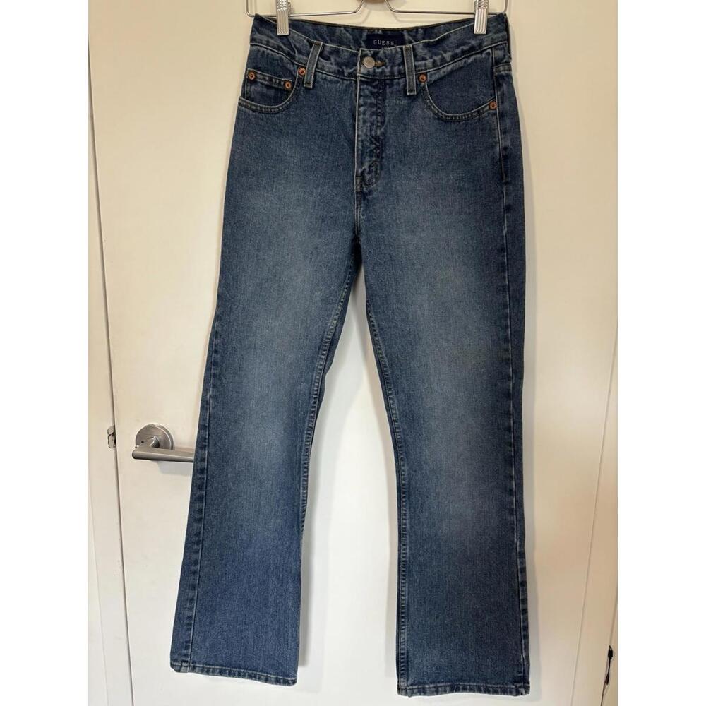 Vintage 1991 Guess Women’s Jeans Boot Cut Size 28 Retro 90’s – Medium Wash